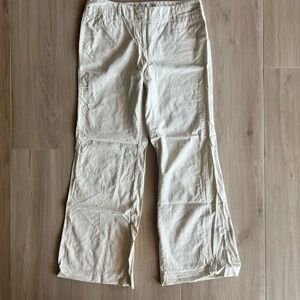 New York & Company Linen Blend Kahaki Pant